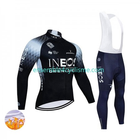 Tenue Maillot M/L + Collant à Bretelles Hiver Thermal Fleece 2022 Ineos Grenadiers N003